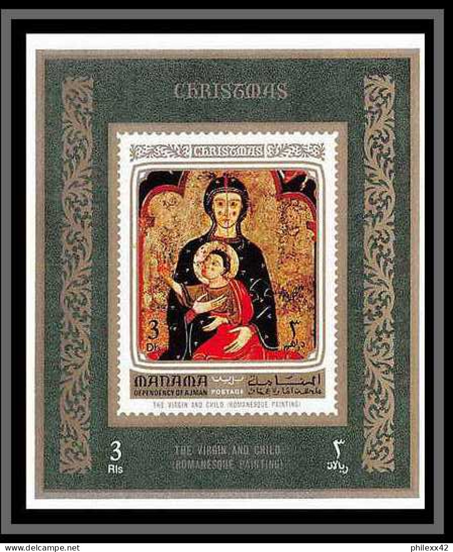 Manama - 3147/ N° 900/907 christmas renaissance peinture tableaux paintings deluxe miniature sheets ** MNH