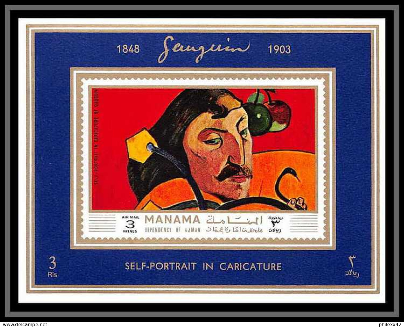 Manama - 3154/ N° 875/882 Gauguin Peinture Tableaux Paintings Deluxe Miniature Sheets ** MNH - Impressionismus