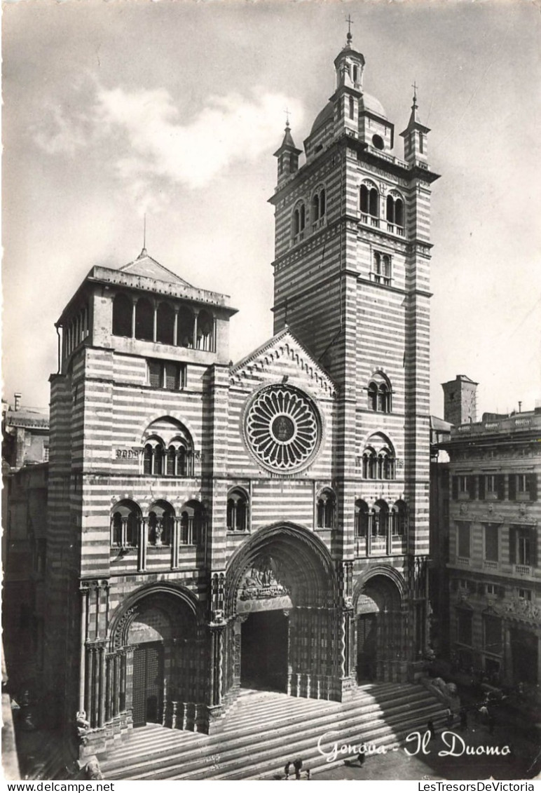 ITALIE - Genova - Il Duomo - Animé - Façade Principale - Carte Postale - Genova (Genua)