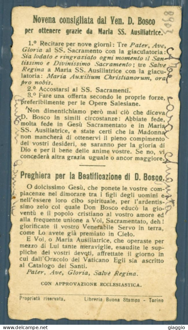 °°° Santino N. 8903- Don Giovanni Bosco °°° - Religión & Esoterismo