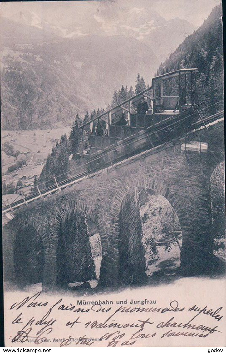 Mürrenbahn BE, Chemin De Fer Et Train (3643) - Mürren