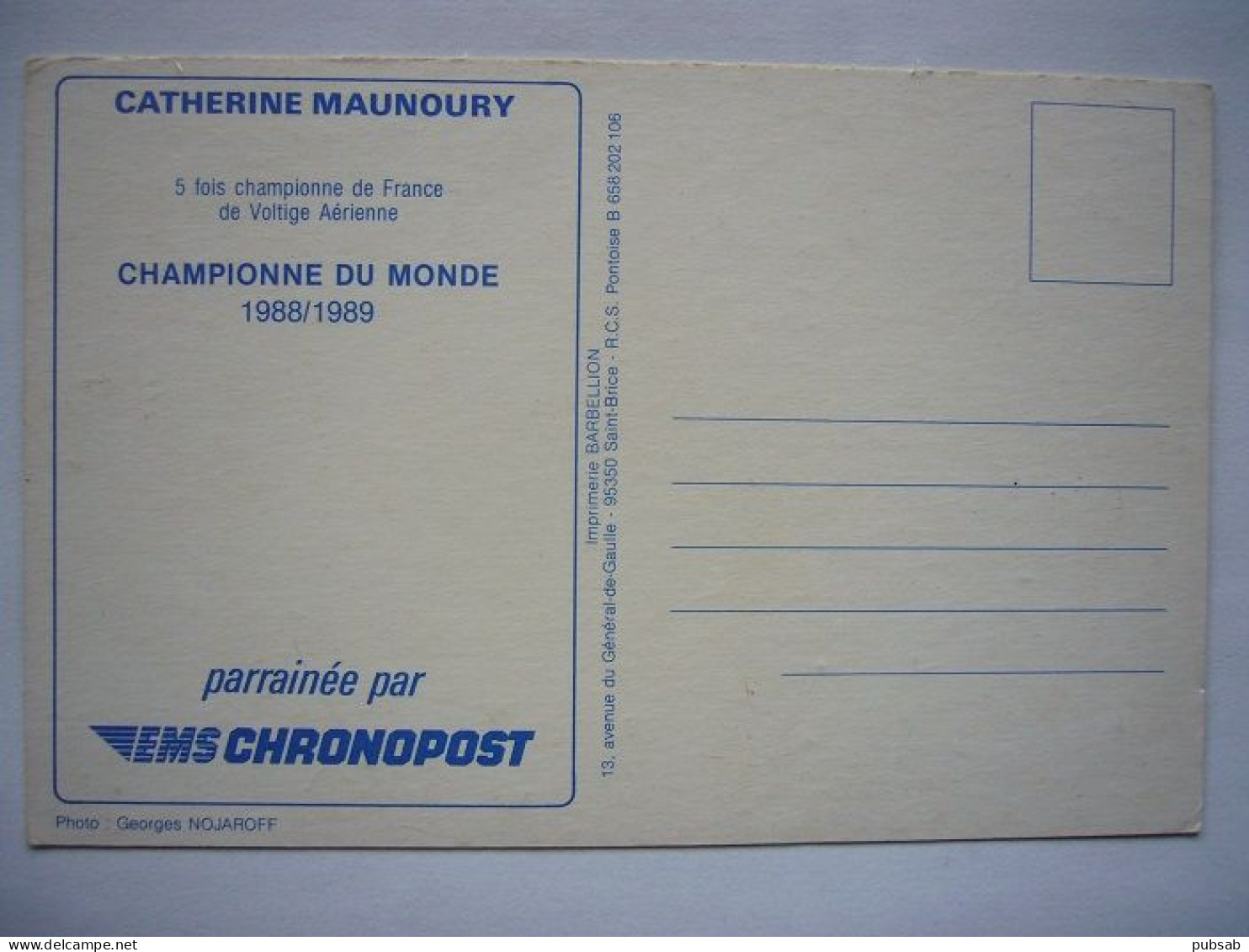 Avion / Airplane / AIR FRANCE / Air Hostess / Catherine Maunoury / Extra 300 LP / EMS CHRONOPOST - 1946-....: Era Moderna