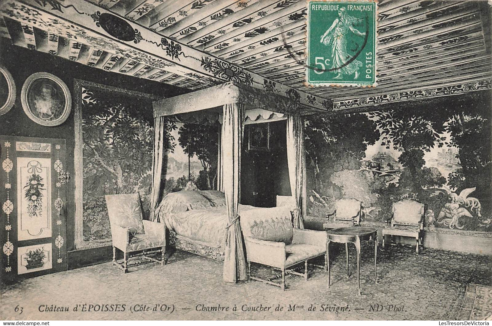 FRANCE - Château D'Epoisses (Côte D'Or) - Chambre à Coucher De Mme De Sévigné - N D Phot - Carte Postale Ancienne - Other & Unclassified