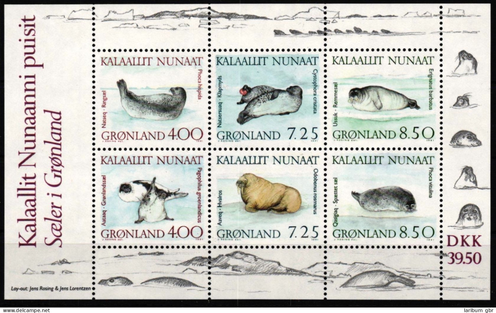 Grönland Block 3 Postfrisch #NE696 - Altri & Non Classificati