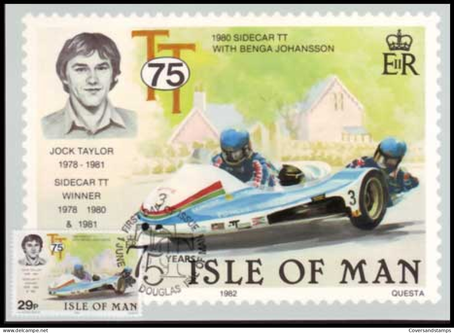 Isle Of Man - Sidecar TT Race - Jock Taylor - MK - - Isola Di Man