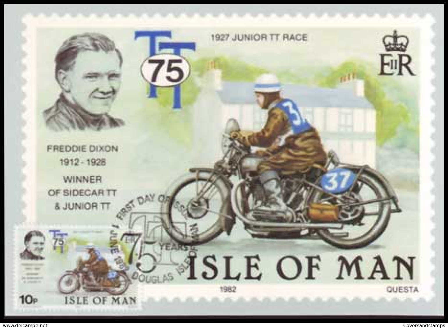 Isle Of Man - Junior TT Race - Freddie Dixon - MK - - Isola Di Man