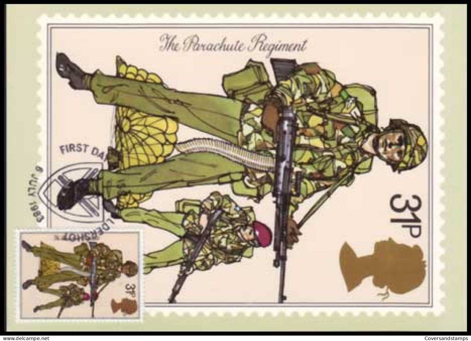 Groot-Brittannië -The Parachute Regiment - MK - - Maximumkaarten
