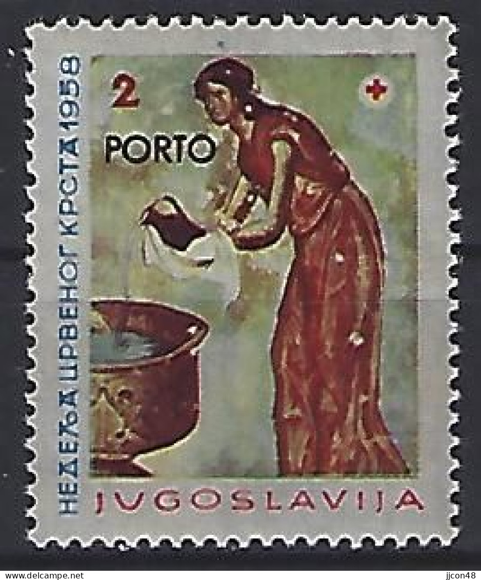 Jugoslavia 1958  Zwangszuschlagsmarken-Porto (**) MMNH  Mi.16 - Bienfaisance