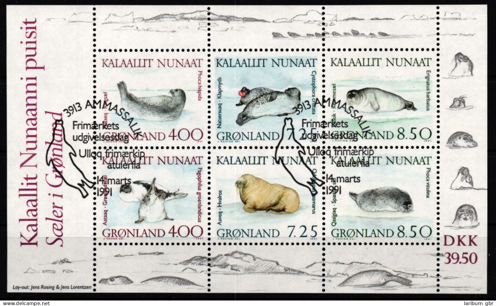 Grönland Block 3 Gestempelt #NE695 - Altri & Non Classificati
