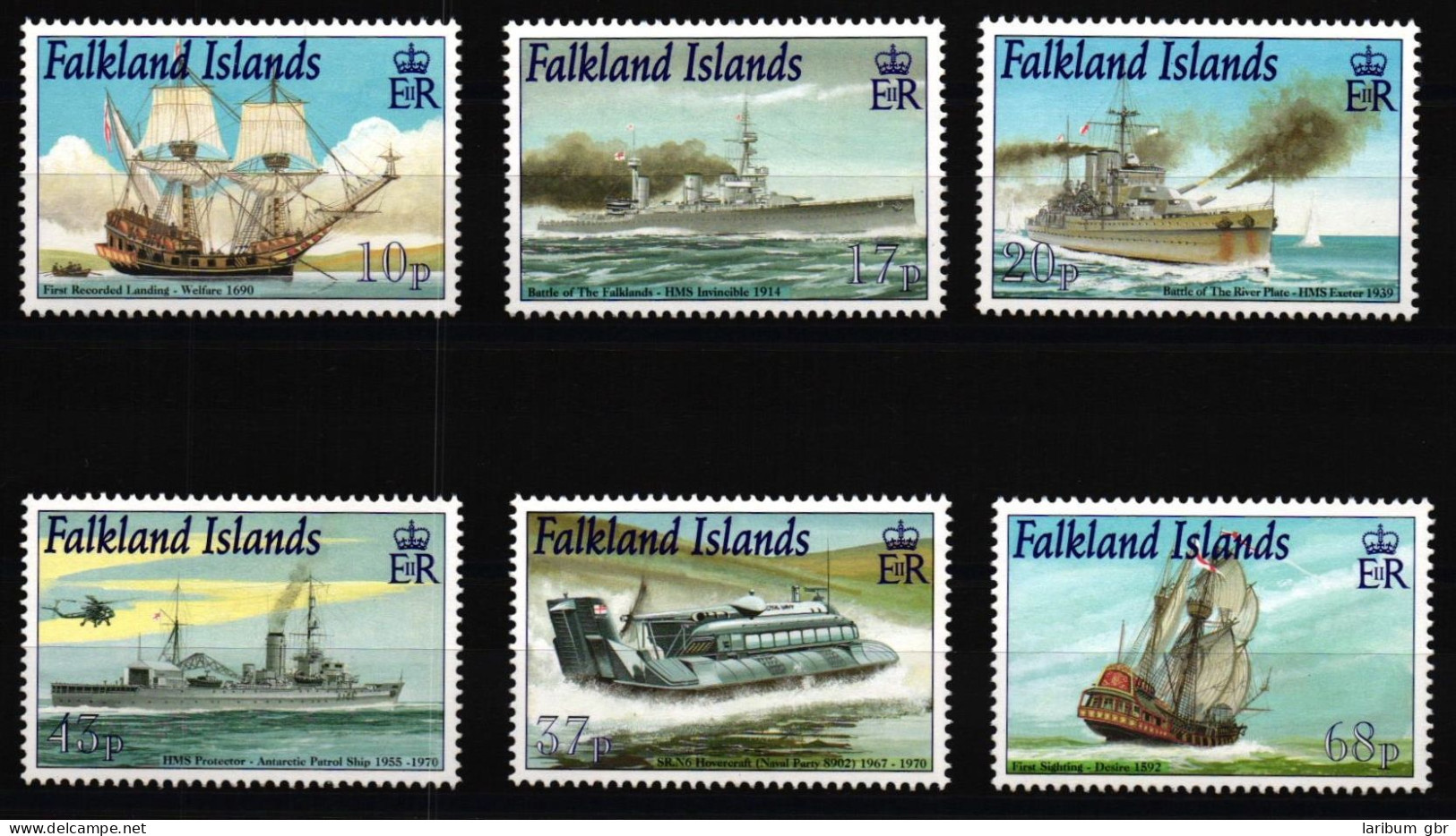 Falkland Inseln 816-821 Postfrisch Schiffe #NE765 - Falkland