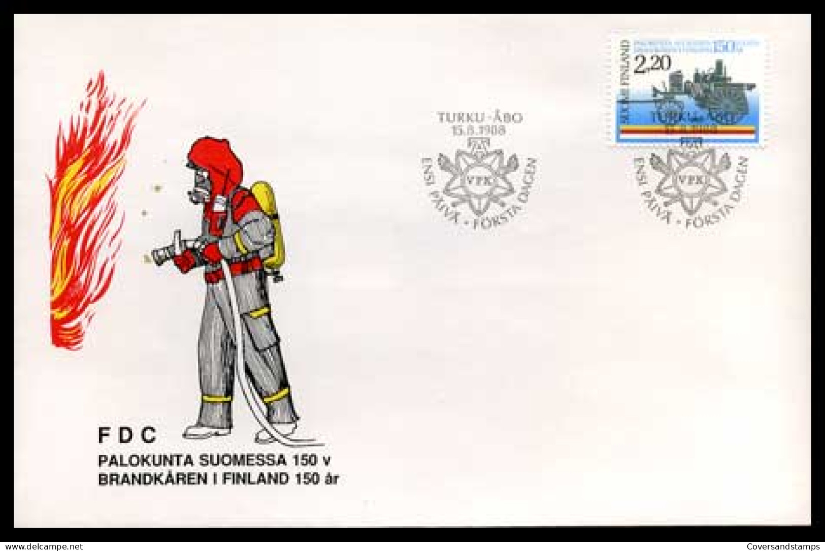 Finland - Brandweer - - FDC