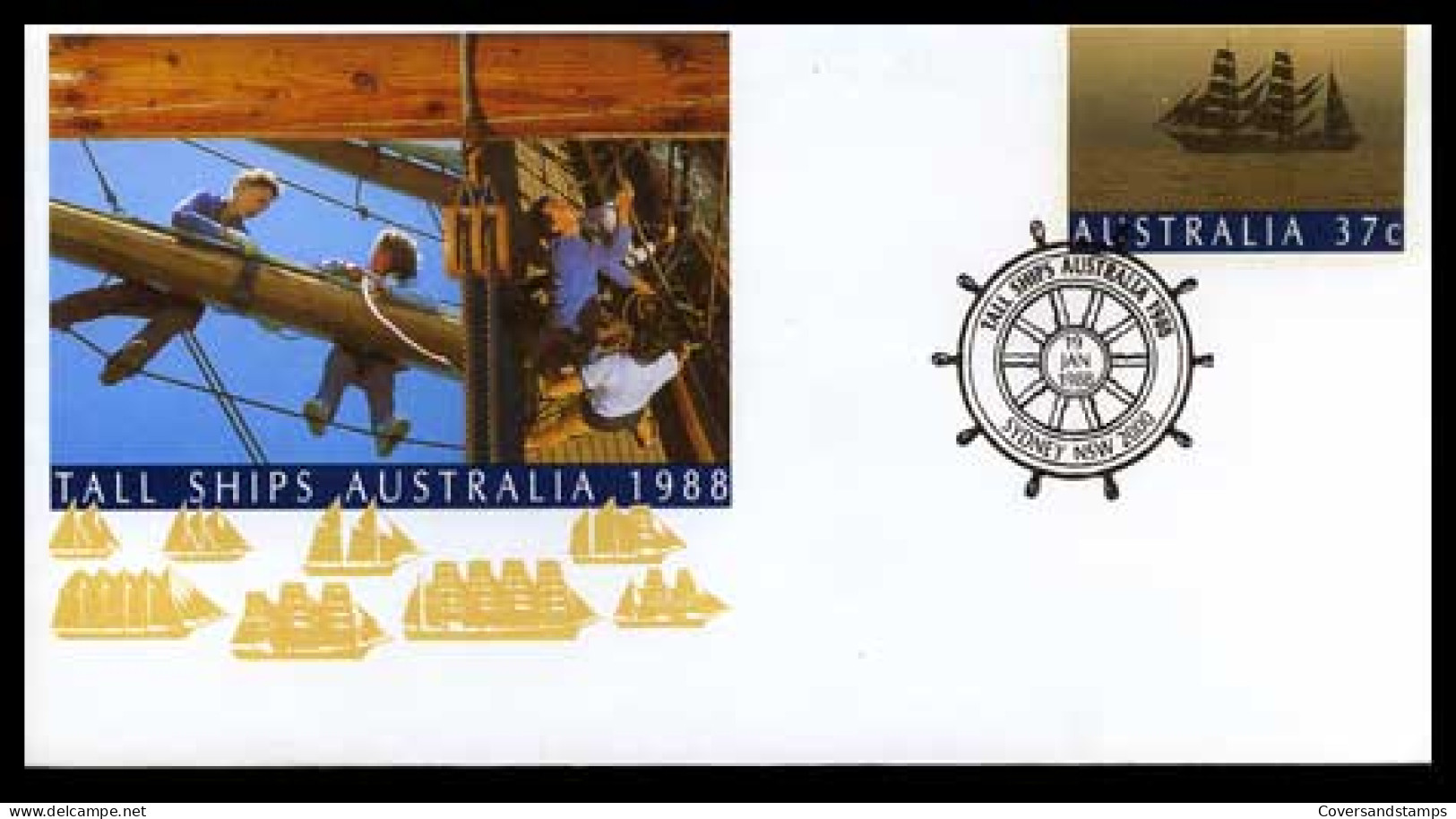 Australië  - Tall Ships Race 1988 -  - Sobre Primer Día (FDC)