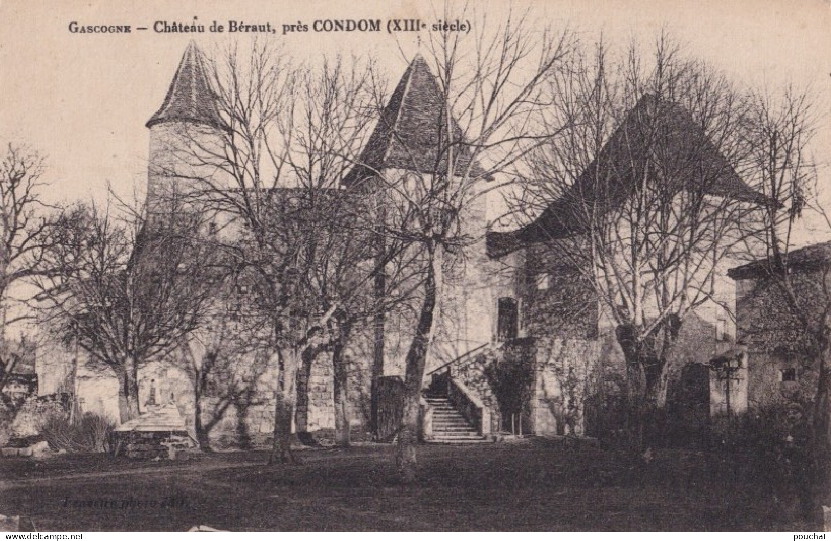 E2-32) GASCOGNE - CHATEAU DE BERAUT PRES CONDOM - GERS  - ( 2 SCANS ) - Condom