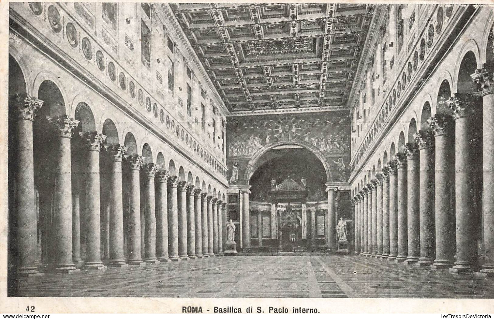 ITALIE - Roma - Basilica Di S Paolo Interno - Dos Non Divisé - Carte Postale Ancienne - Other Monuments & Buildings
