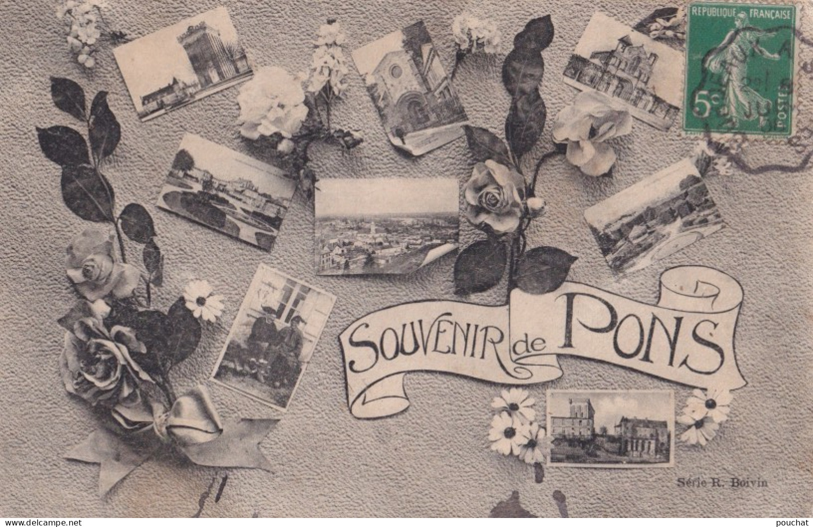 E10-17) PONS - SOUVENIR  - MULTIVUES  AVEC FLEURS  - Pons