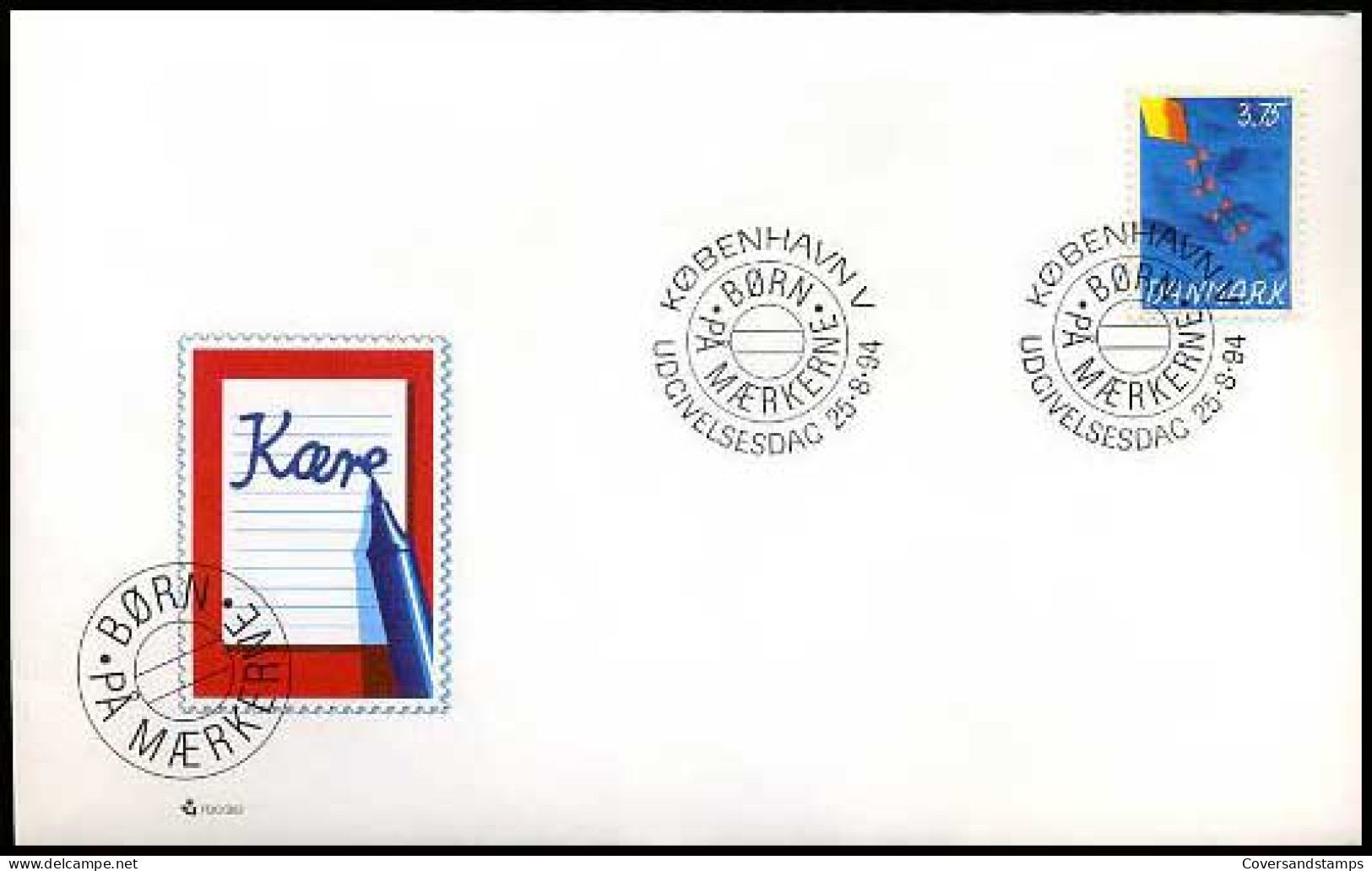 Denemarken - Children's Stamp Competition -  - FDC