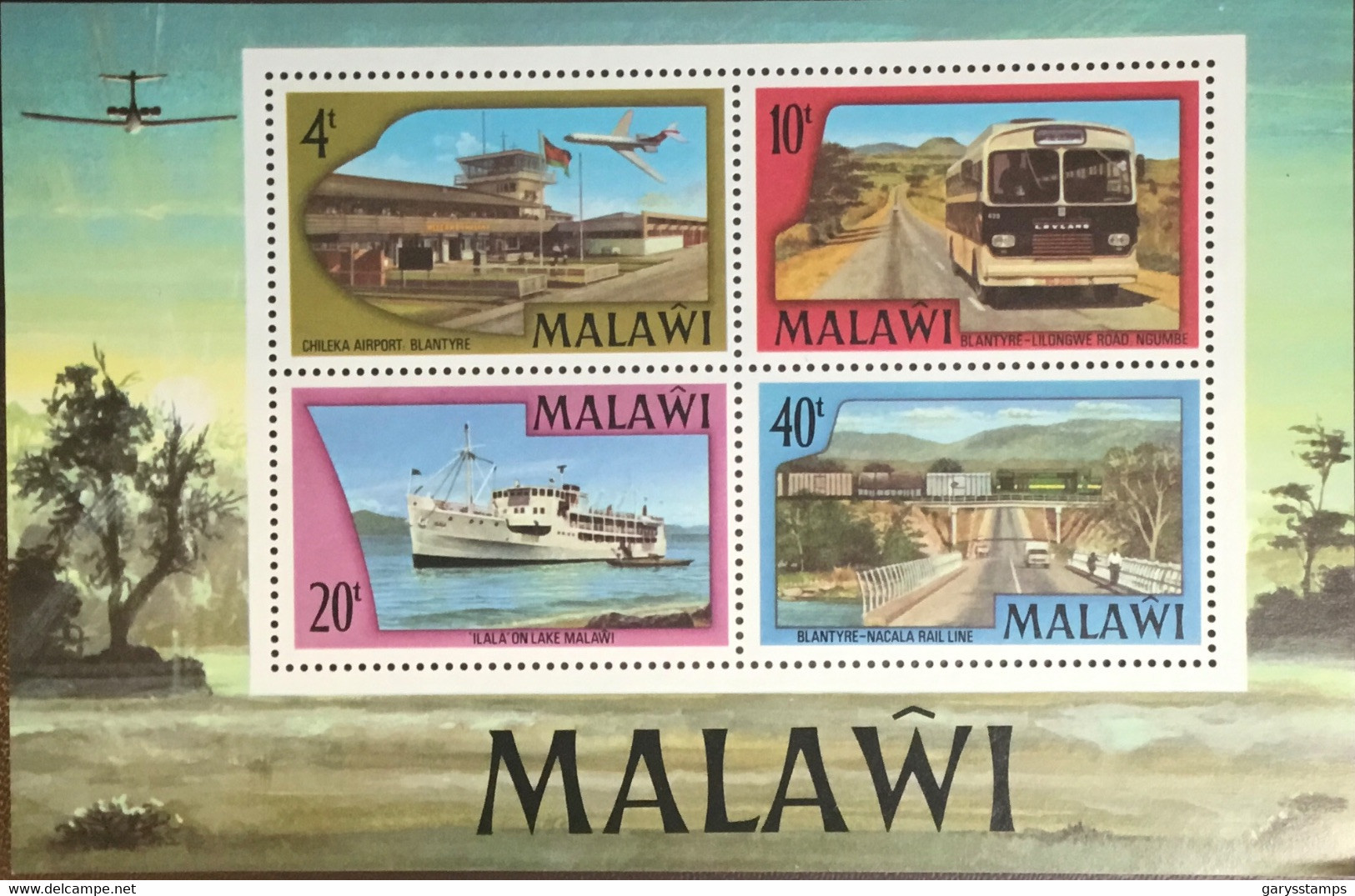 Malawi 1977 Transport Minisheet MNH - Malawi (1964-...)