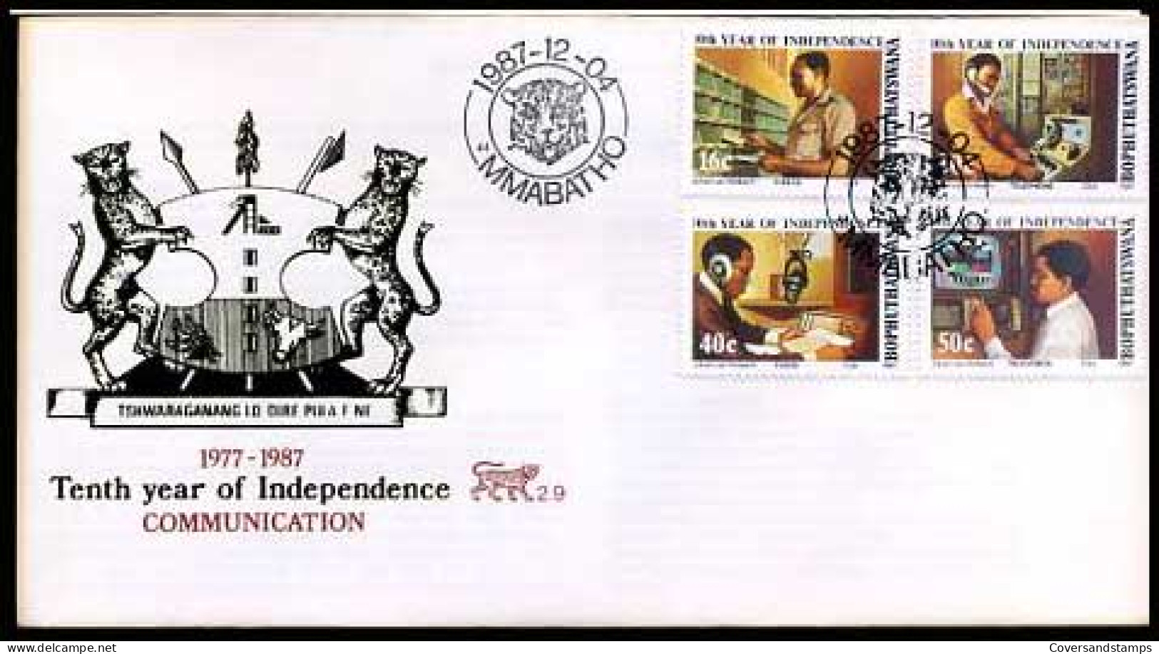 Zuid-Afrika - 10th Year Independence - - FDC