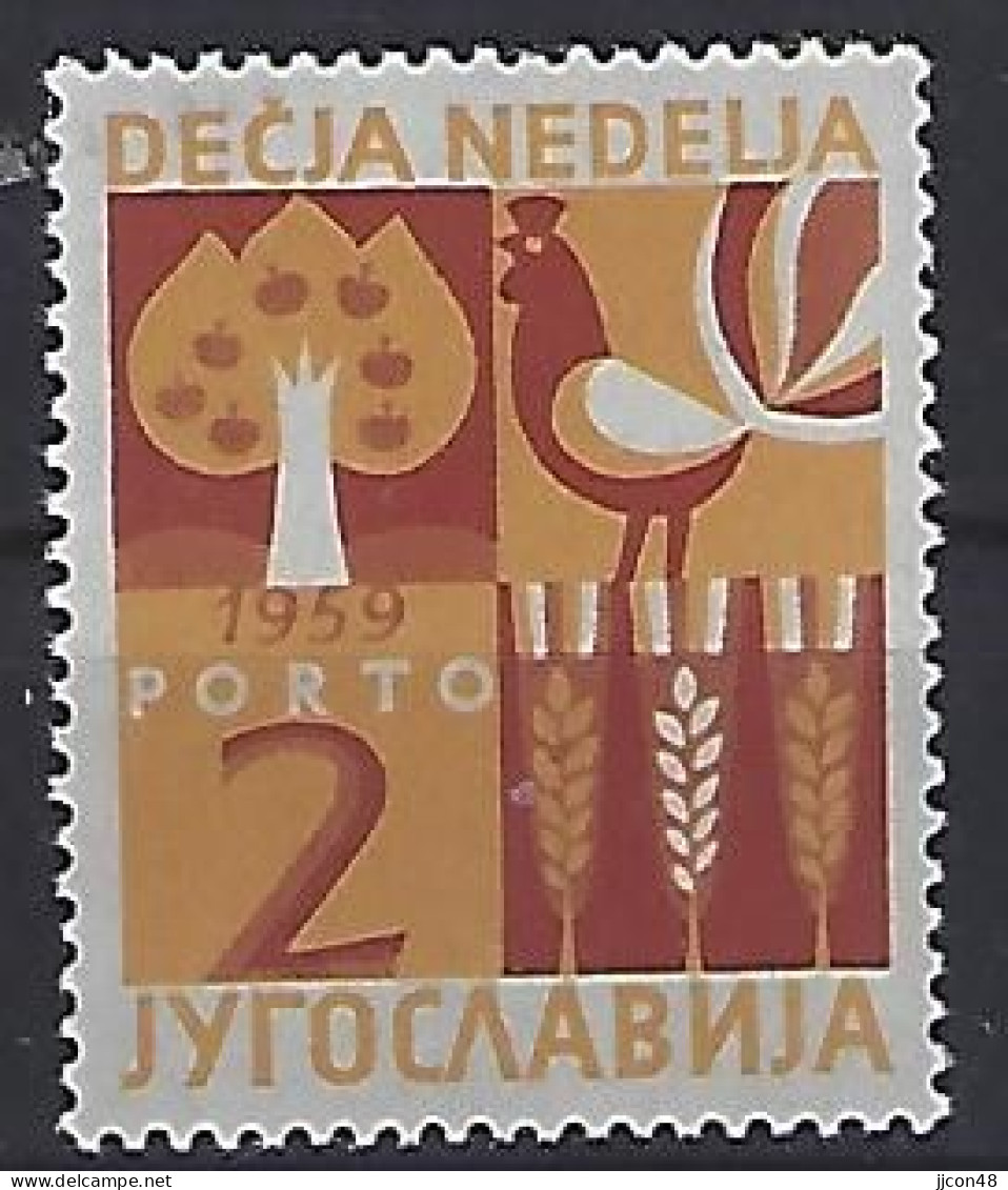 Jugoslavia 1959  Zwangszuschlagsmarken-Porto (**) MNH  Mi.19 - Beneficenza