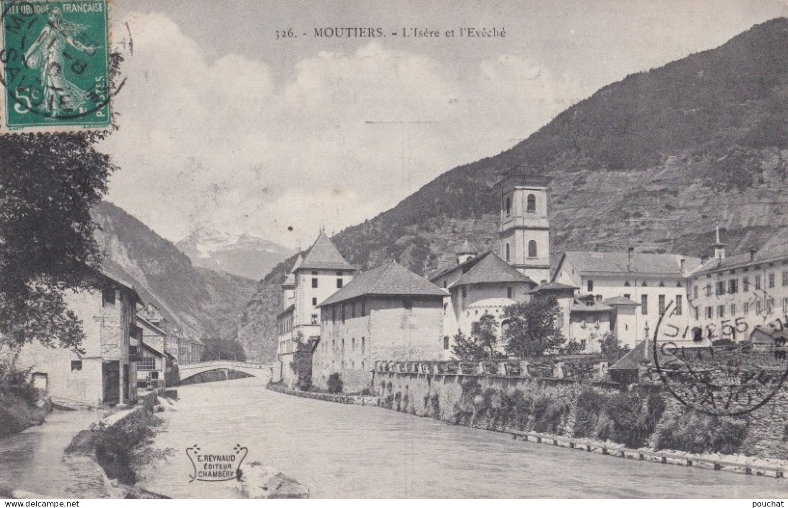 E19-73) MOUTIERS (SAVOIE)   L ' ISERE  ET L ' EVECHE - EN 1910 - Moutiers