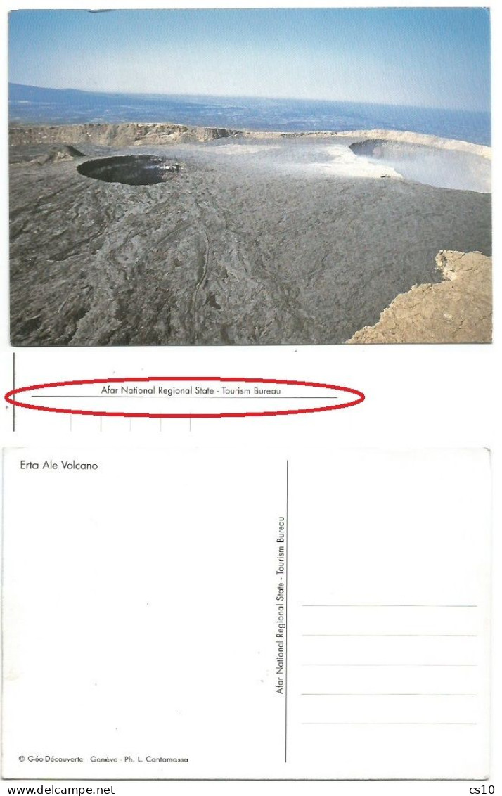 Ethiopia Erta Ale Volcano In Horn Of Africa - Unused Pcard By AFAR Nat.Regional State Turism Bureau - Etiopia