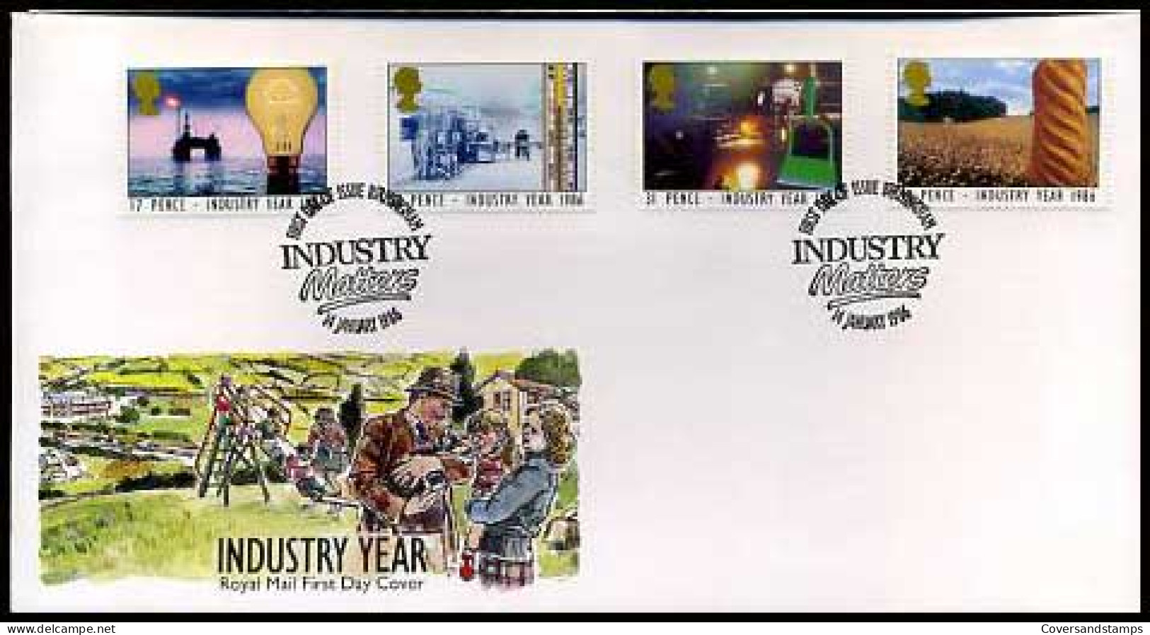 Groot-Brittannië - Industry Year - - 1981-90 Ediciones Decimales