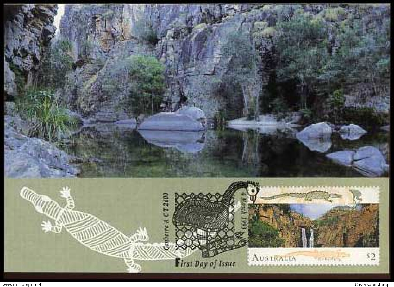 Australië  - Twin Falls, Kakadu - MK -  - Maximumkaarten