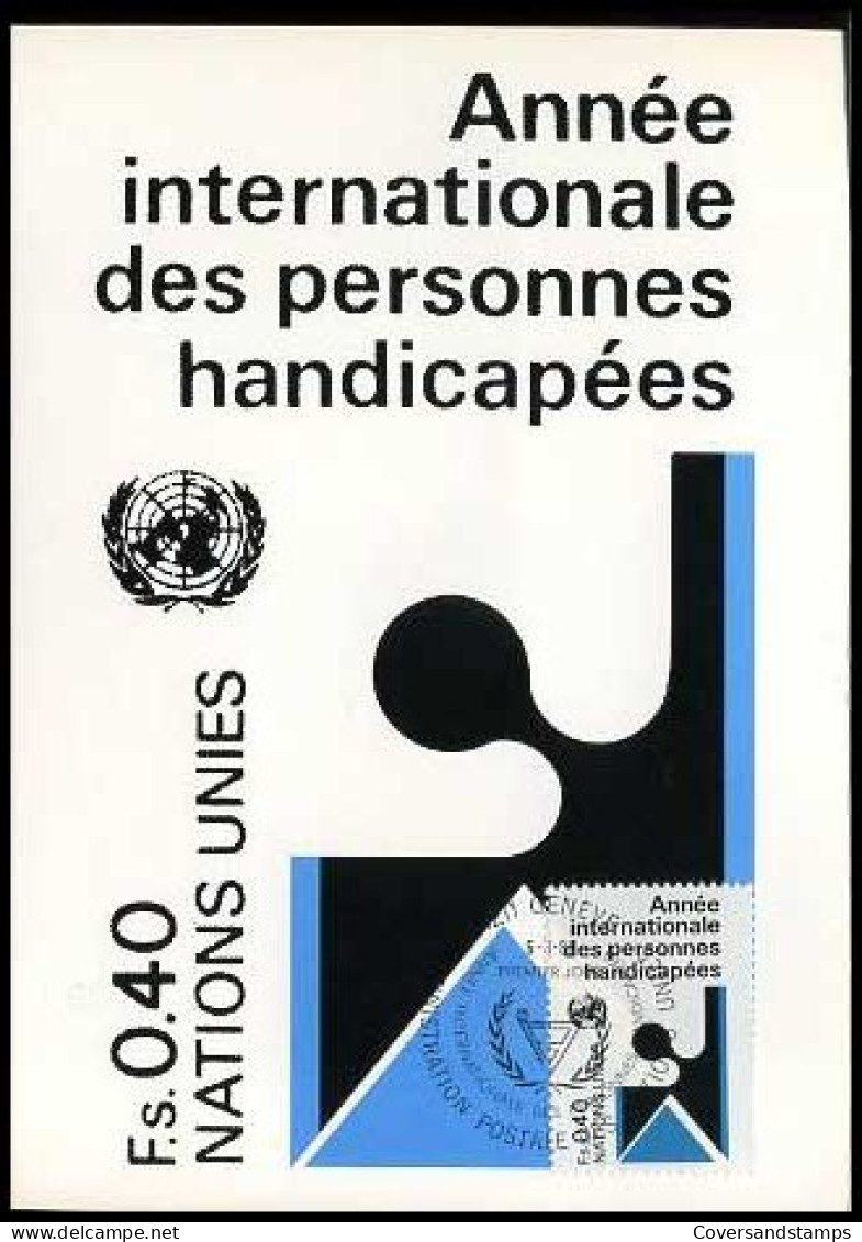 U.N.O. - Intn. Year Disabled Persons - MK - - Autres & Non Classés