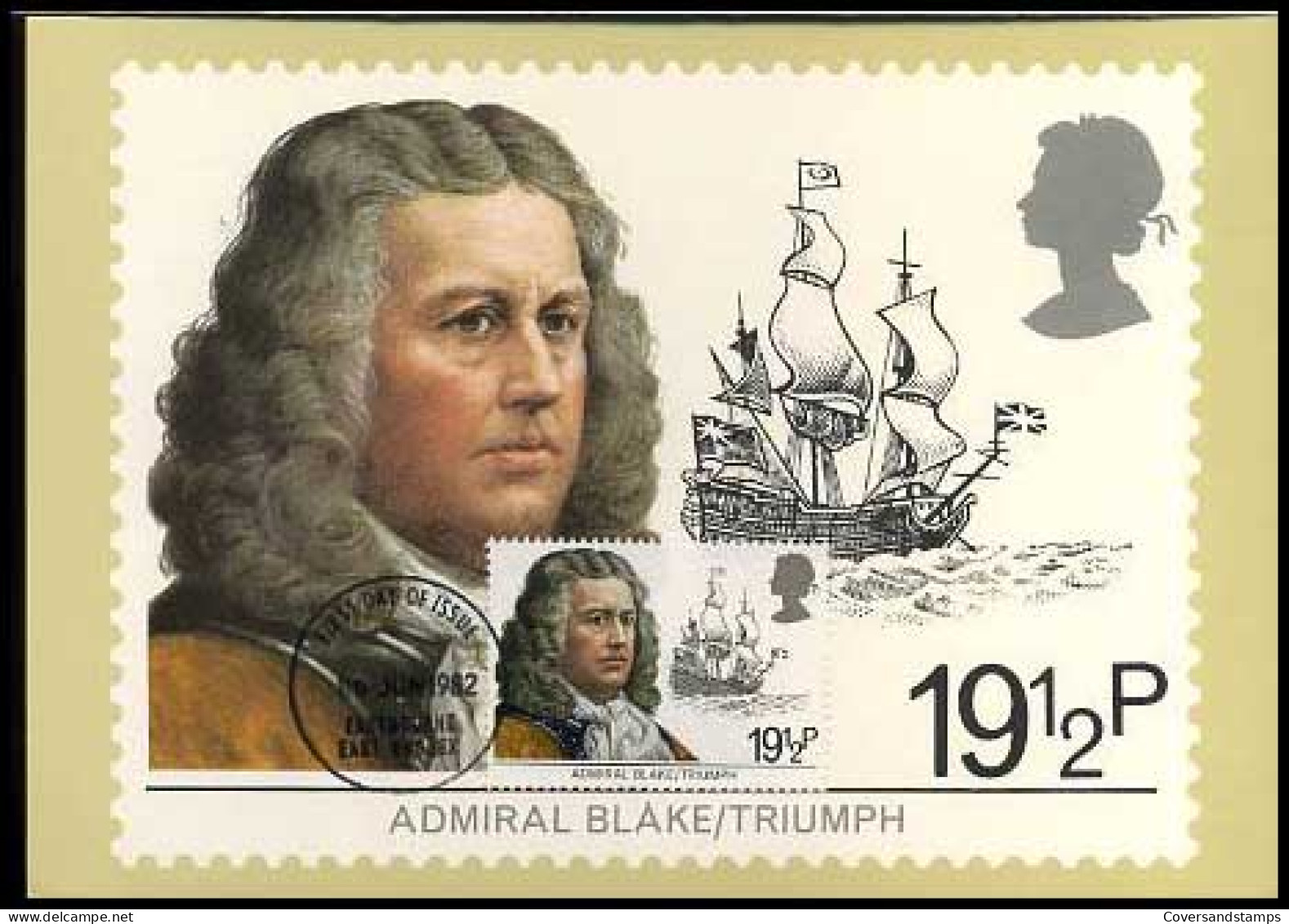 Groot-Brittannië - Admiral Blake/Triumph - MK - - Maximumkaarten