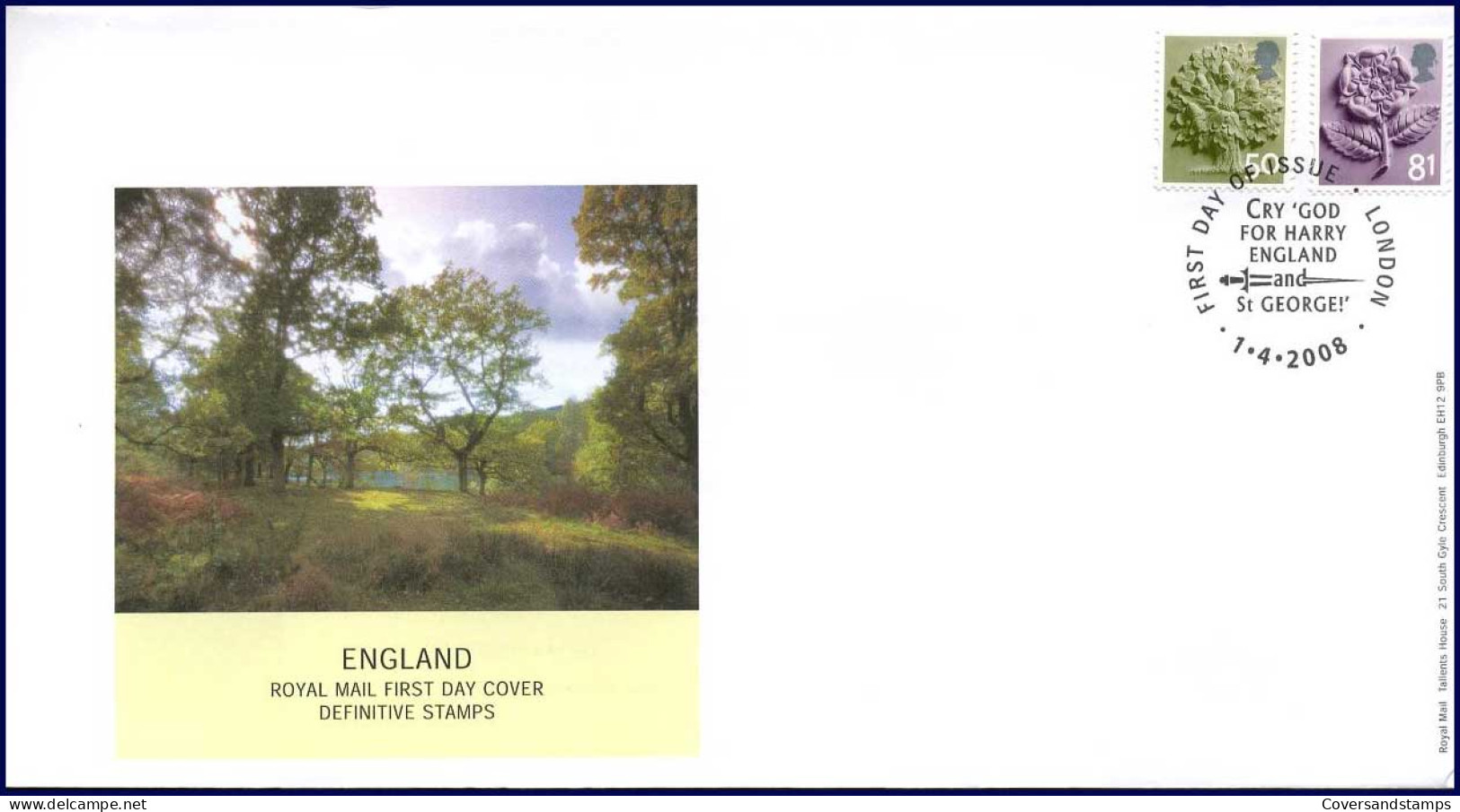 Groot-Brittannië - FDC - Definitives England -  25-04-2000          - 1991-2000 Em. Décimales