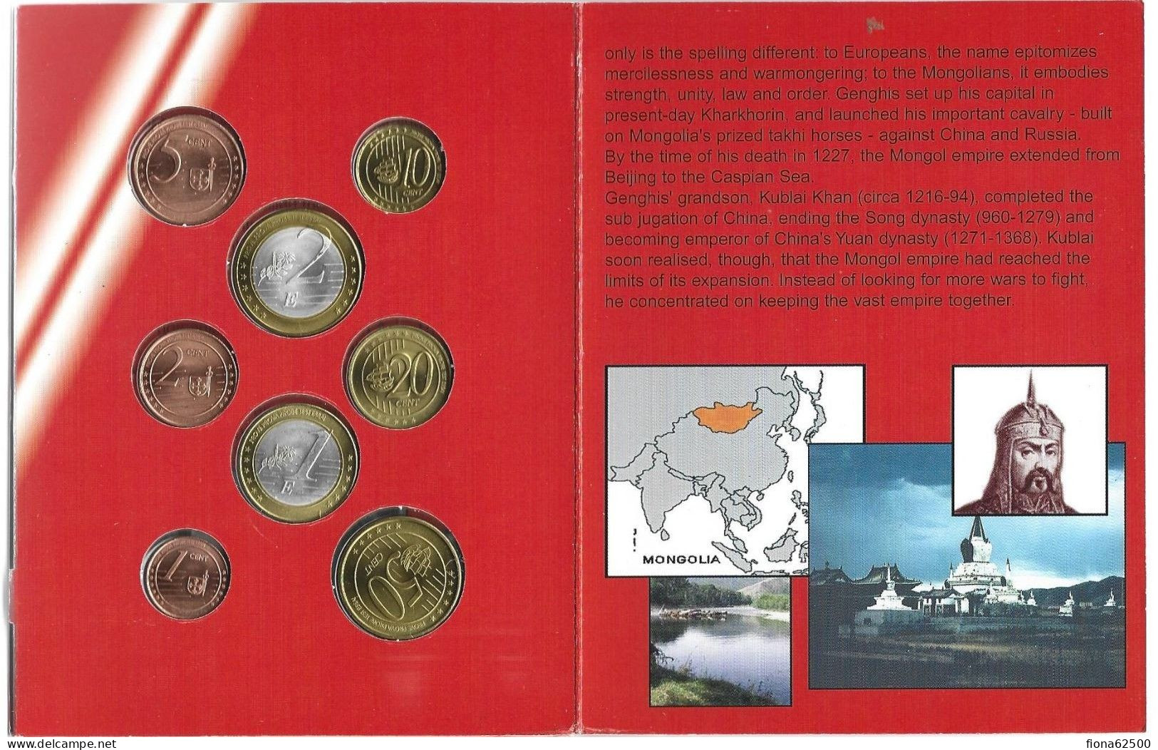 MONGOLIE . SERIE EUROS 2005 . ESSAIS . - Pruebas Privadas