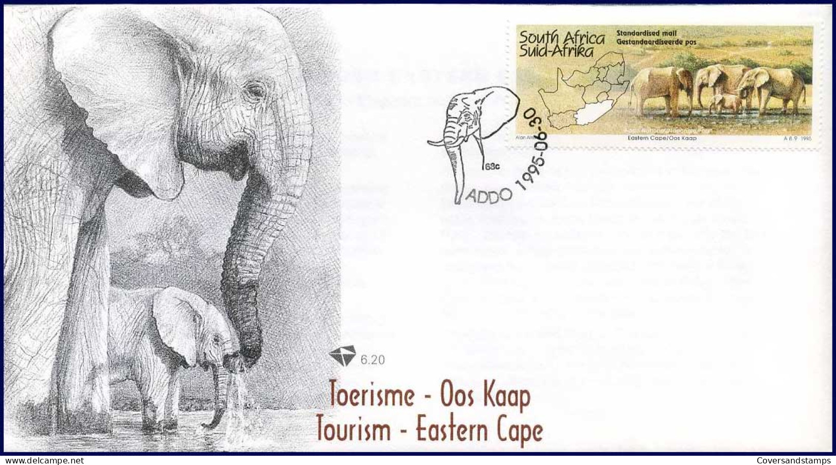 Zuid-Afrika - FDC - Toerisme - Oostelijke Kaapprovincie - 03-06-1995       - FDC
