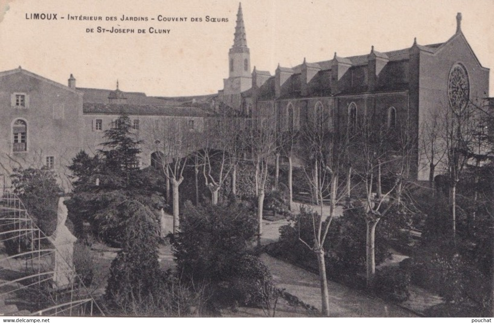 F7-11) LIMOUX - INTERIEUR DES JARDINS - COUVENT DESSOEURS  DE  ST. JOSEPH DE  CLUNY - ( 2 SCANS ) - Limoux