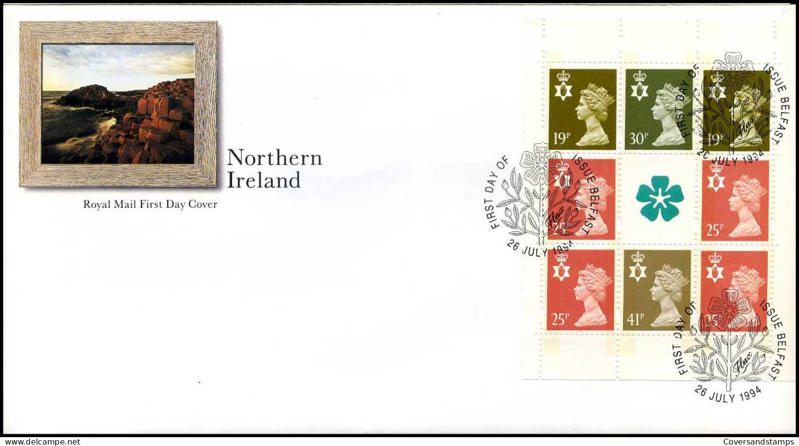 Groot-Brittannië - FDC - Definitives Northern Ireland                      - 1991-2000 Dezimalausgaben
