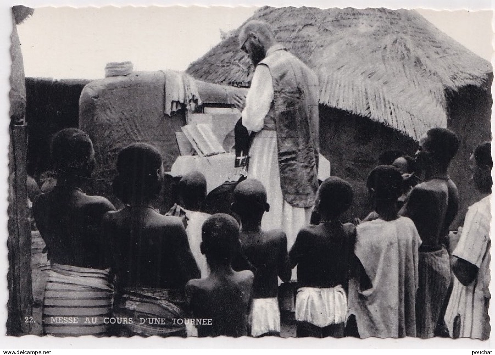 F14- AFRIQUE - LA MESSE AU COURS D UNE TOURNEE AUX ENVIRONS DE GARONGOU -  ( 2 SCANS ) - Burkina Faso