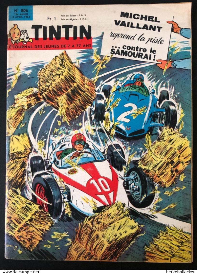 TINTIN Le Journal Des Jeunes N° 806 - 1964 - Tintin