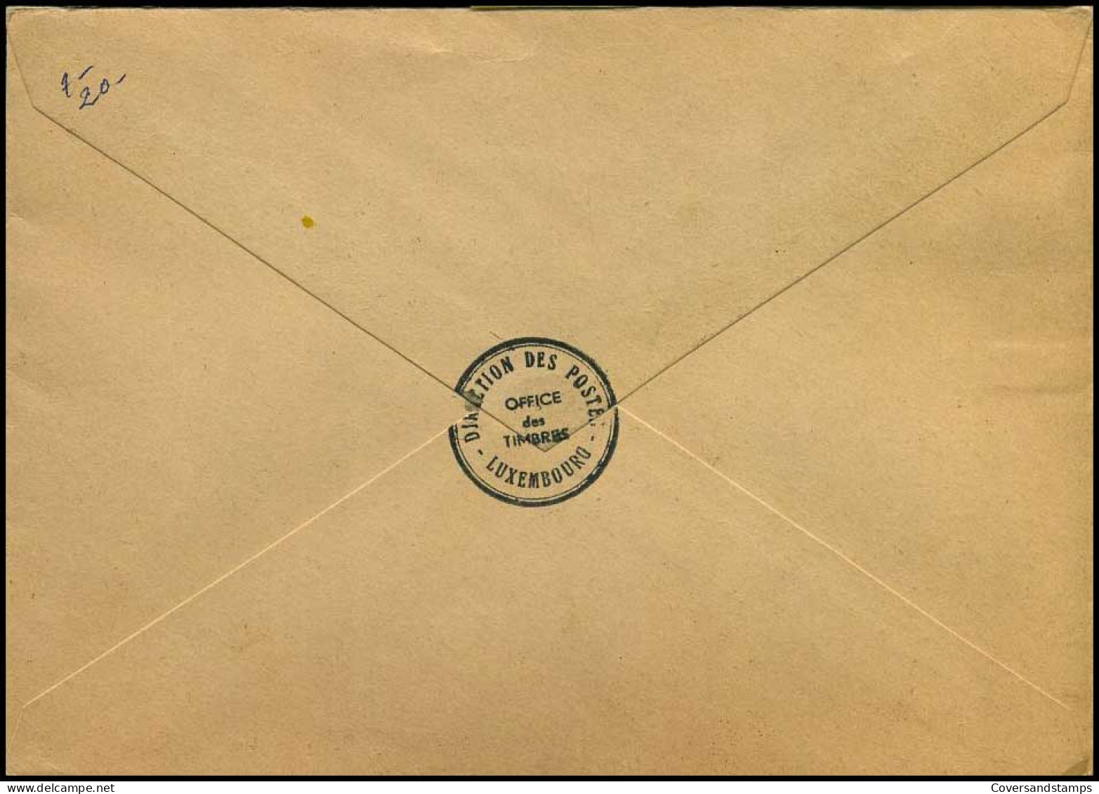 Registered Cover From Luxemburg To Belgium - Lettres & Documents