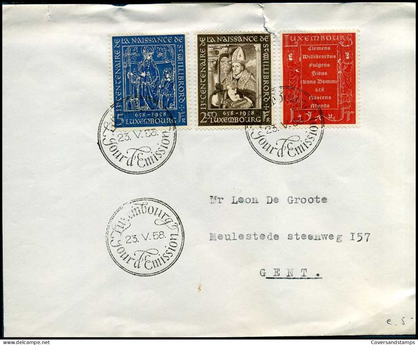 Luxemburg Cover To Belgium - Stamped Stationery
