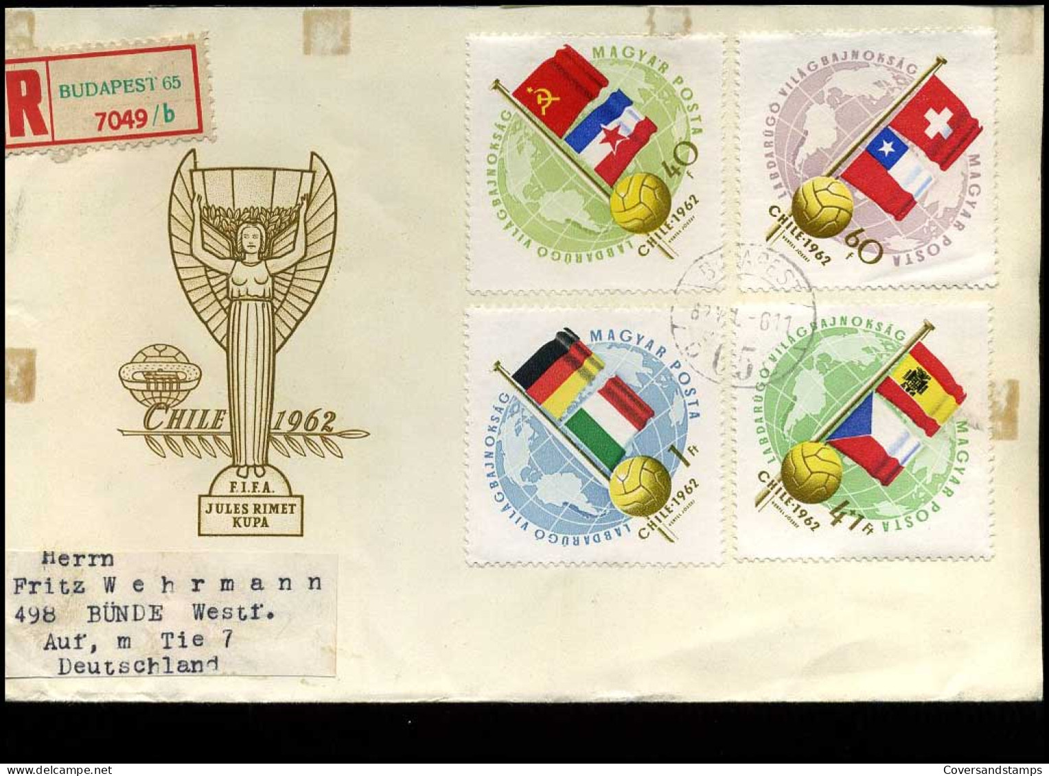 Registered Hungarian Cover To Germany - Storia Postale