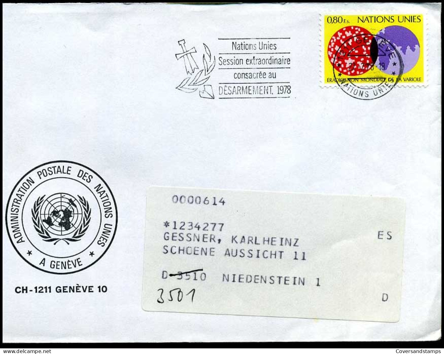 United Nations Cover - Storia Postale