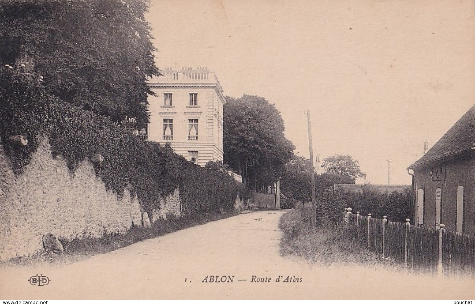 F21-94) ABLON - ROUTE  D `ATHIS - ( 2 SCANS ) - Ablon Sur Seine