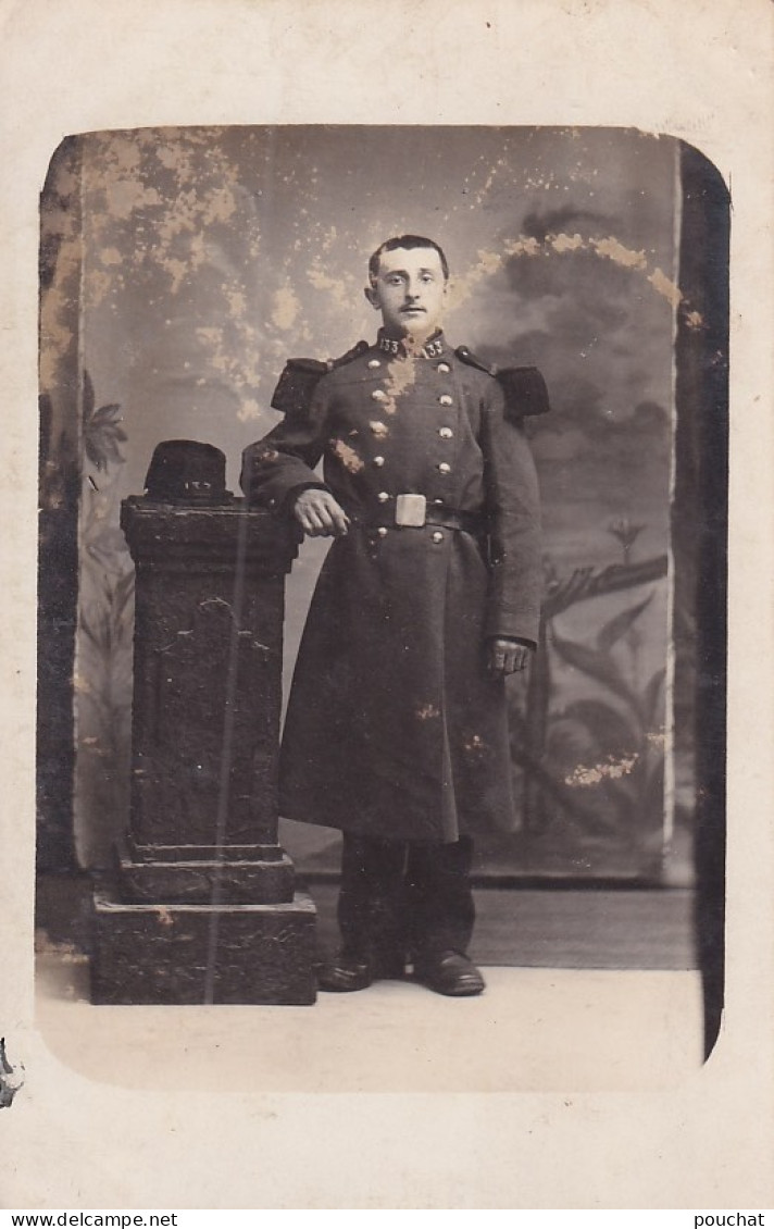 01) BELLEY - AIN - CARTE PHOTO - M. AUGUSTE JACQUOT SOLDAT AU 133 EME REGIMENT D ' INFANTERIE - 2° Cie  - ( 2 SCANS )   - Belley