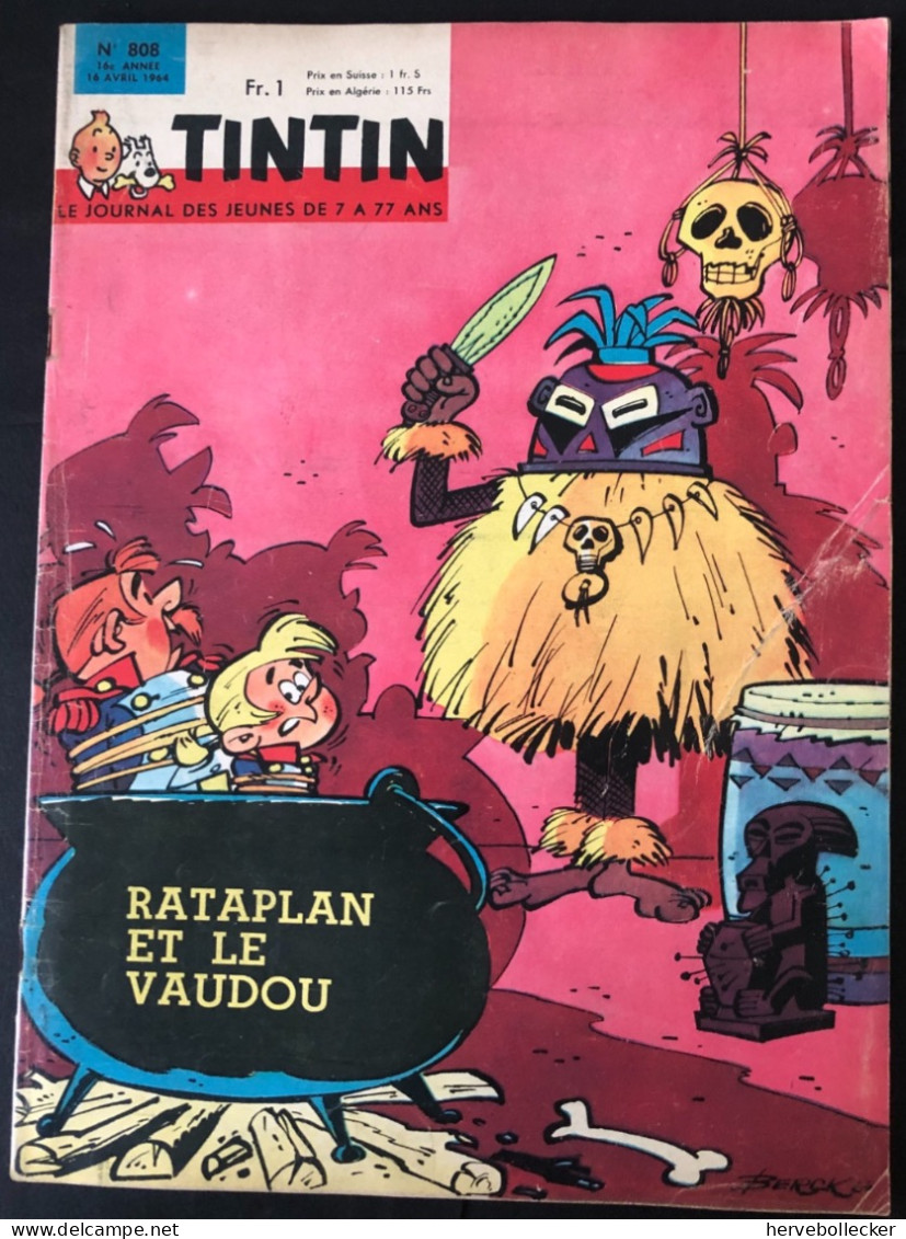 TINTIN Le Journal Des Jeunes N° 808 - 1964 - Tintin