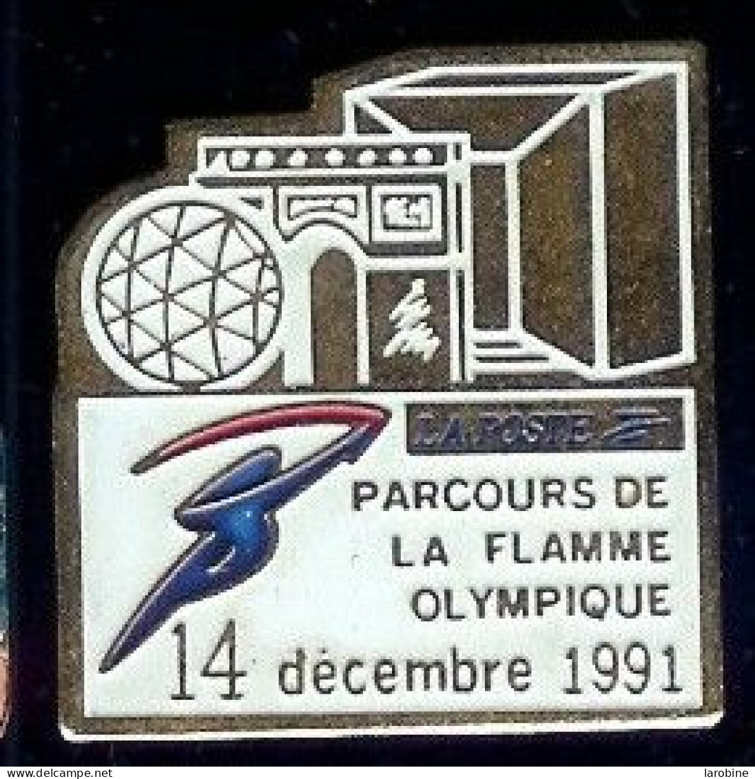 @@ La Poste Parcours De La Flamme Olympique 14.12.1991 @@po49 - Mail Services