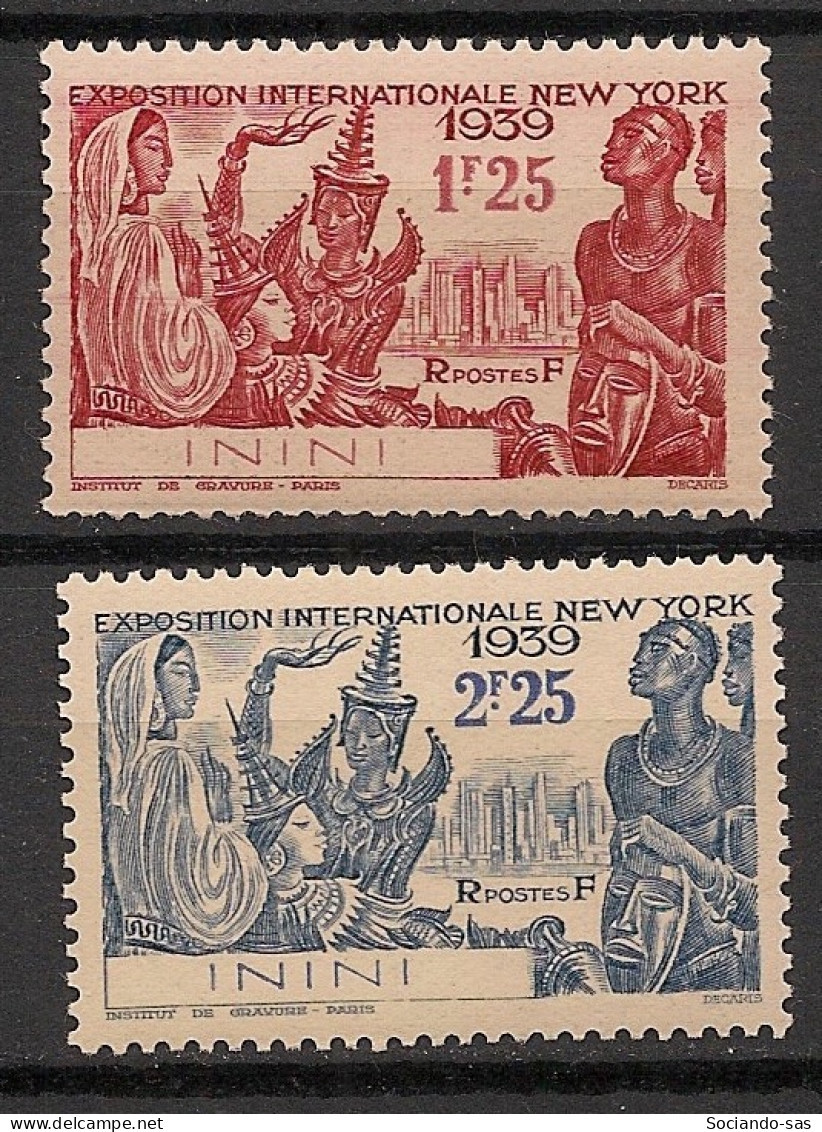 ININI - 1939 - N°YT. 29 à 30 - Exposition De New York - Neuf Luxe ** / MNH / Postfrisch - Ungebraucht