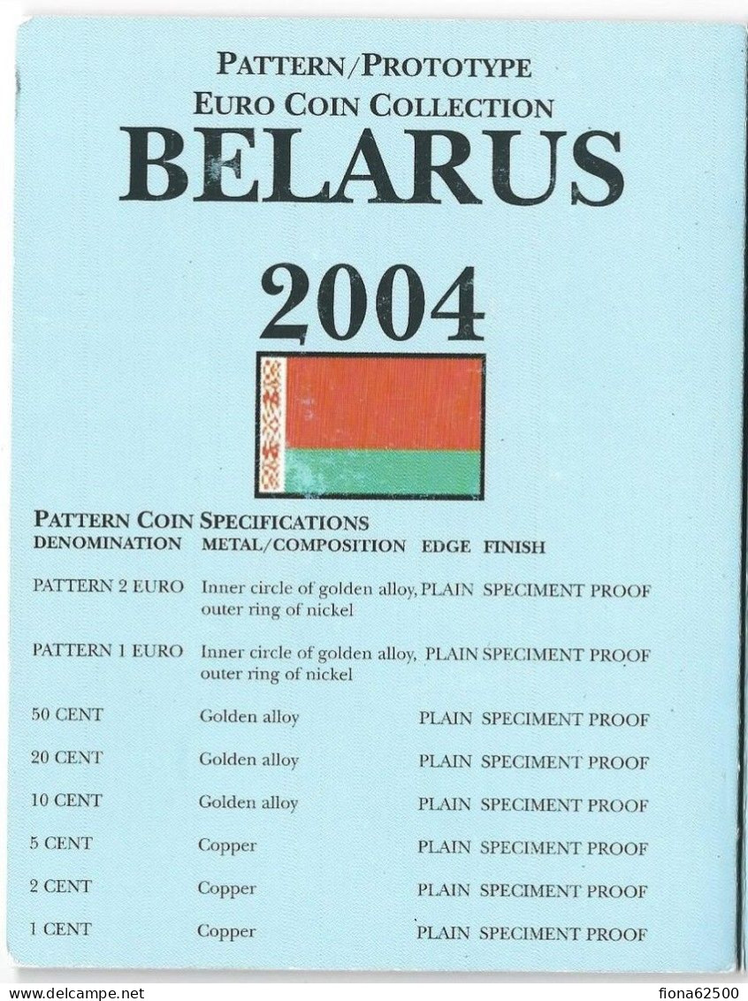 SERIE € ESSAIS 2004 . BIELORUSSIE . - Essais Privés / Non-officiels