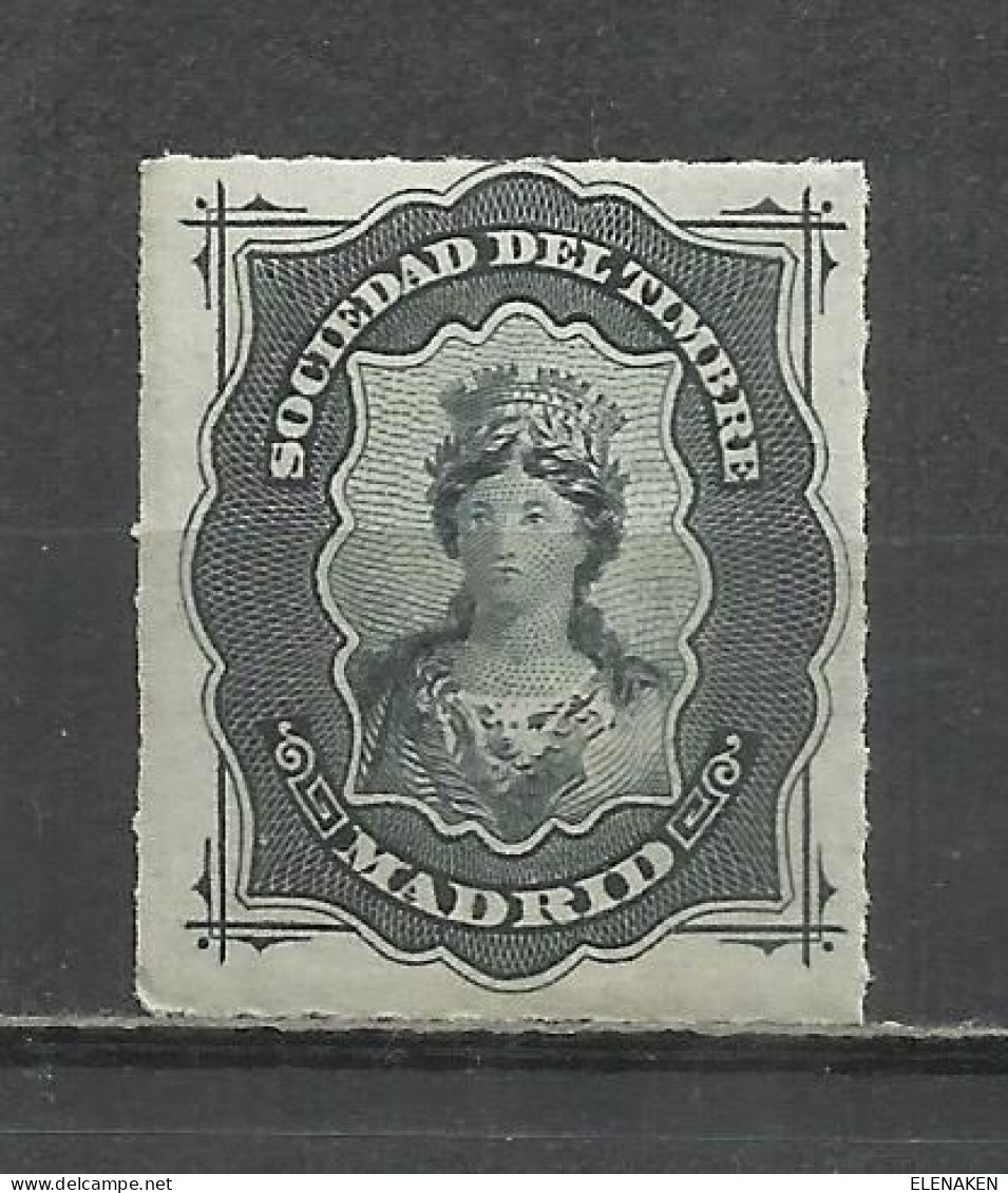 X19-MNH **  MADRID SELLO FISCAL CLASICO SPAIN REVENUE SELLO DE CONTRASEÑA SOCIEDAD DEL TIMBRE AÑO 1875. FISCAUX STEMPE - Steuermarken