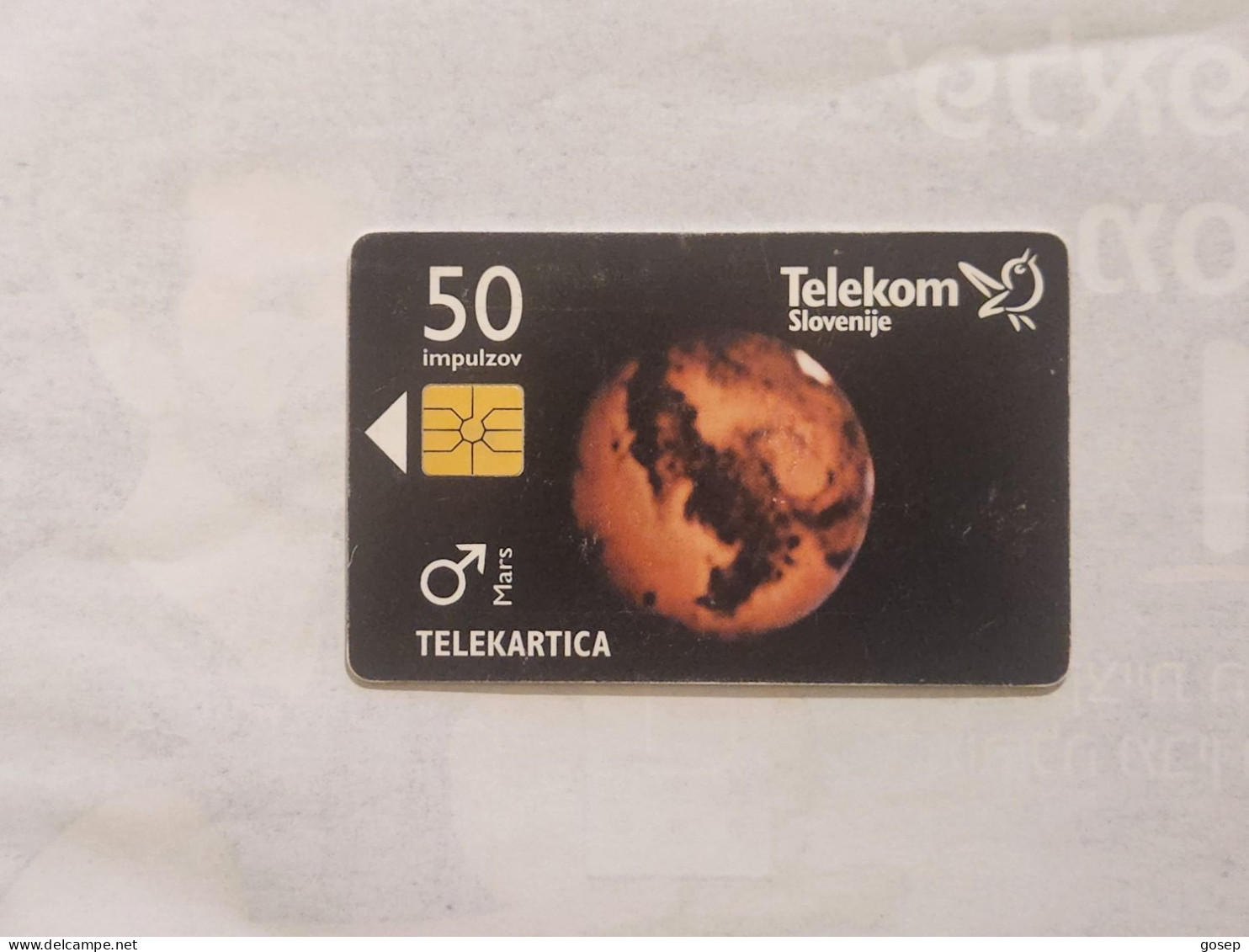 SLOVENIA-(SI-TLS-0044B)Mars /Emona Merkur-(1)-(50units)-(91-002-357239)-(6/1997)-(tirage-50.000)-used Card+1card,prepiad - Slovénie