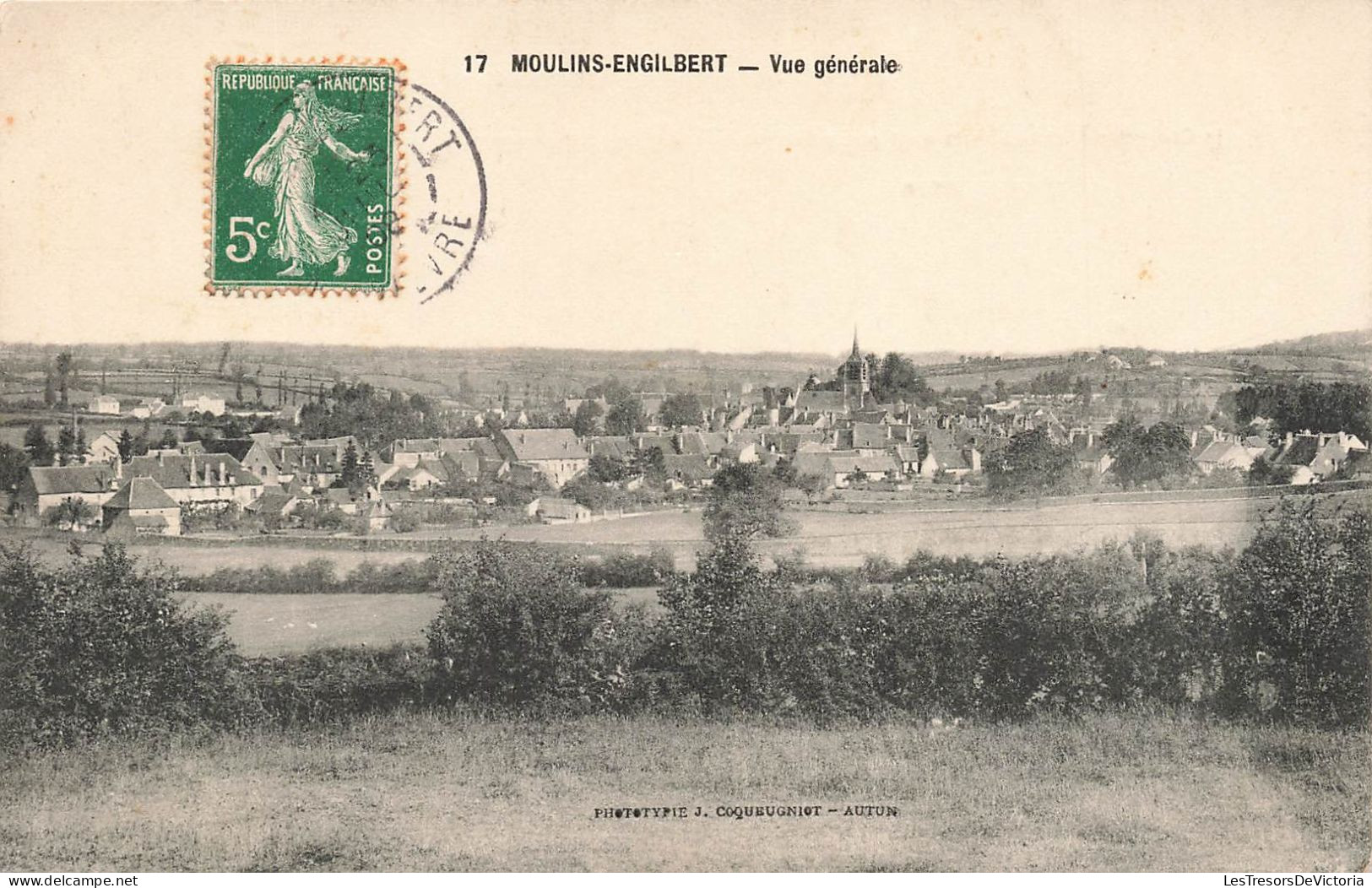FRANCE - Moulins Engilbert - Vue Générale - Vue Sur Une Partie De La Ville - Carte Postale Ancienne - Moulin Engilbert