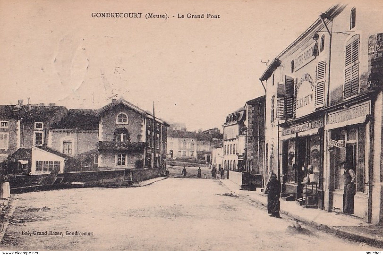 N17-55) GONDRECOURT - LE GRAND PONT - EDITEUR BOE - ( 2 SCANS ) - Gondrecourt Le Chateau